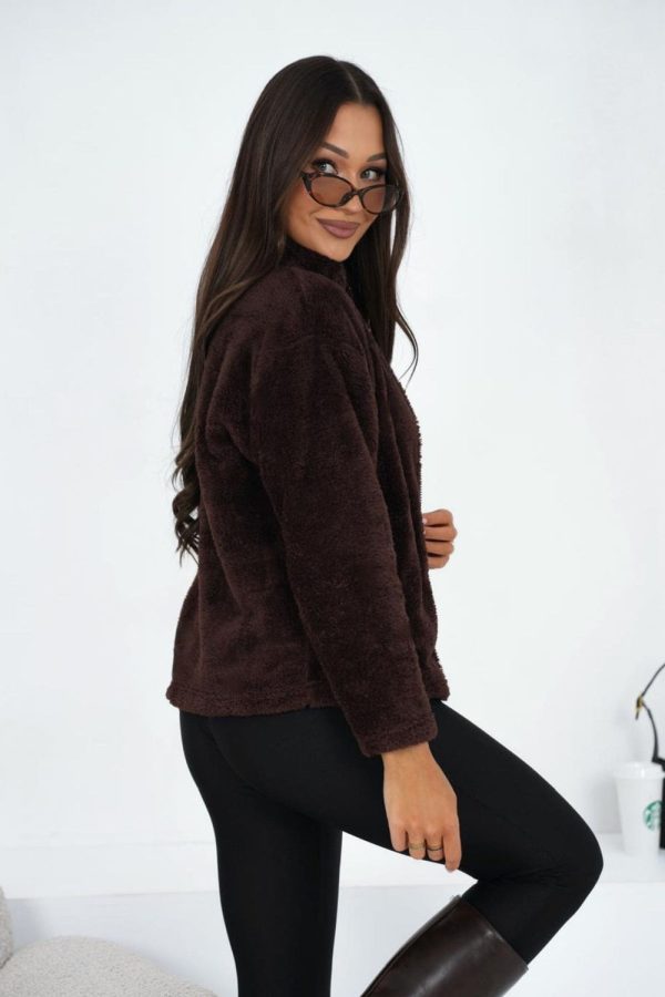 Brown Sweatshirt in Sweatshirts For Women with Polyester