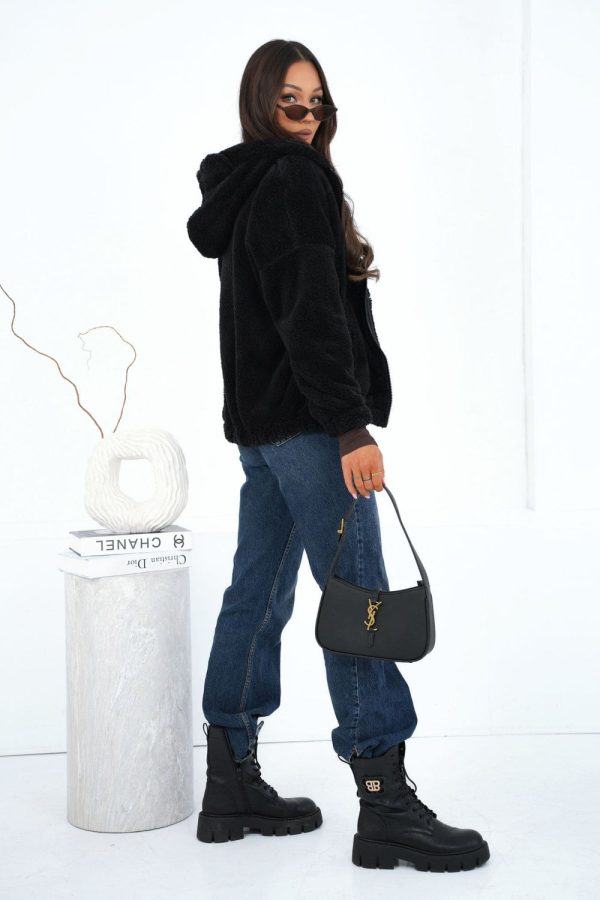 Black Sweatshirt in Sweatshirts For Women with Polyester
