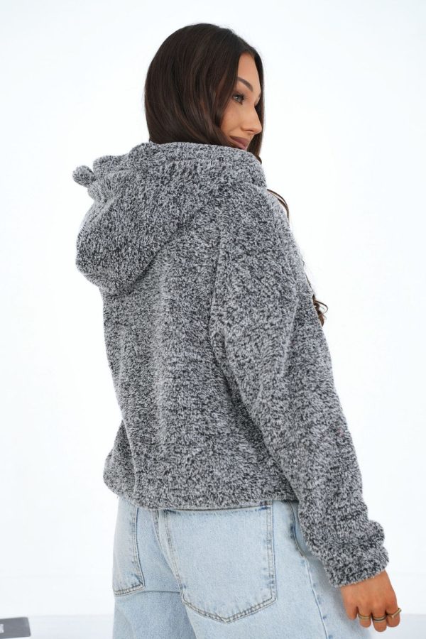 Grey Sweatshirt in Sweatshirts For Women with Polyester