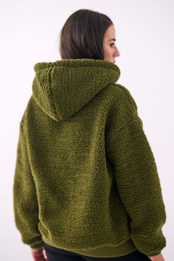 Green Sweatshirt in Sweatshirts For Women with Polyester