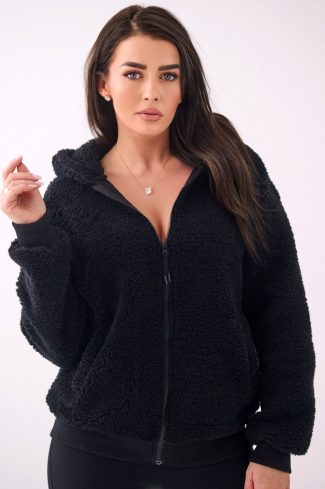 Black Sweatshirt in Sweatshirts For Women with Polyester