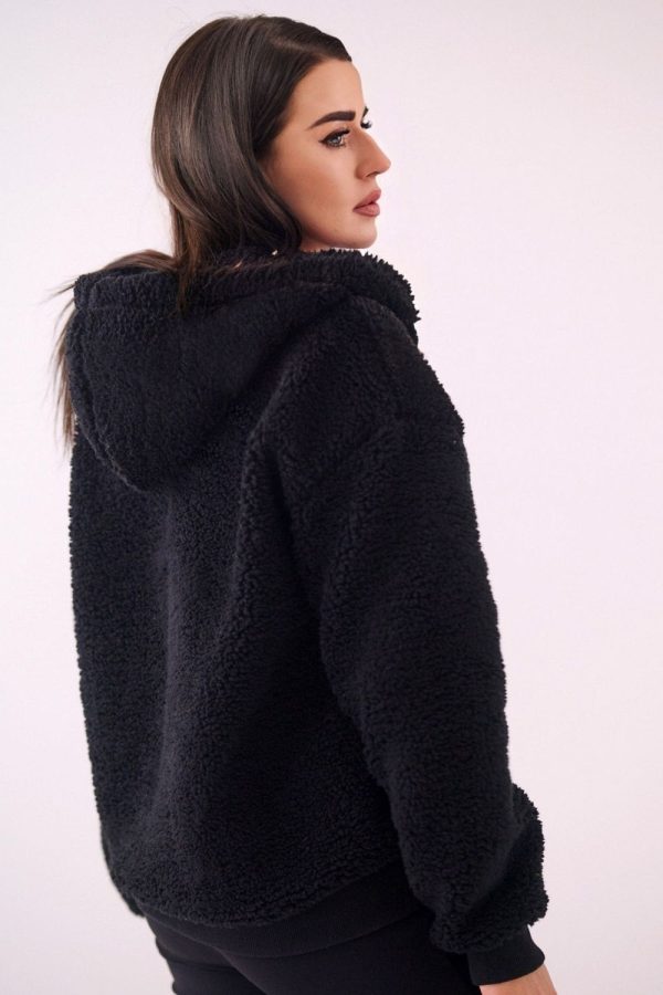 Black Sweatshirt in Sweatshirts For Women with Polyester