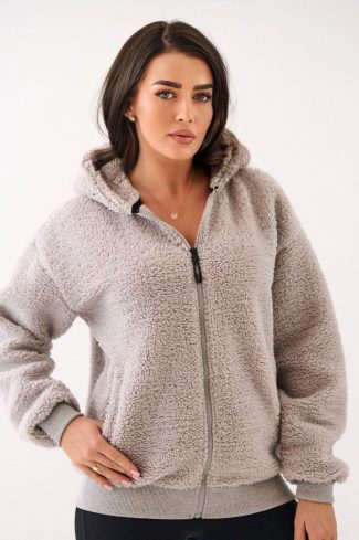 Grey Sweatshirt in Sweatshirts For Women with Polyester