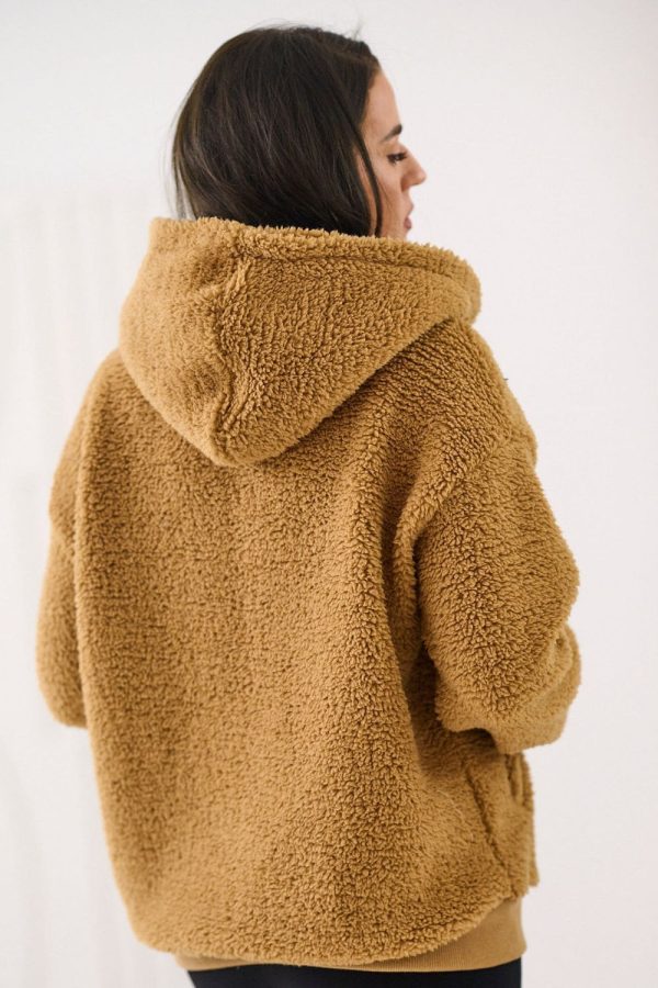 Brown Sweatshirt in Sweatshirts For Women with Polyester