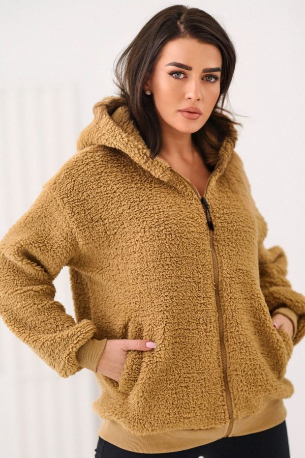 Brown Sweatshirt in Sweatshirts For Women with Polyester