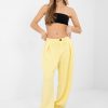 Yellow Tracksuit Trousers in Pants, Trousers, Shorts with Spandex and Viscose