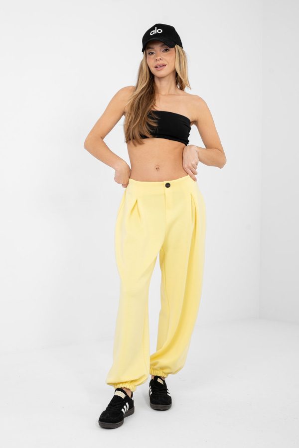yellow Tracksuit trousers model 223750 Italy Moda