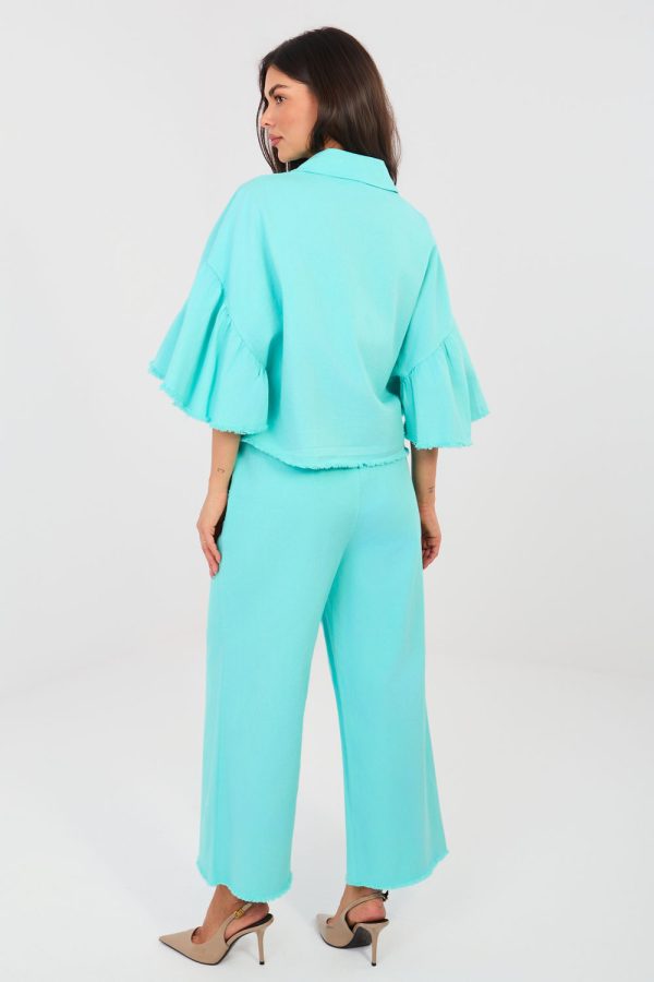 blue Women trousers model 223770 Italy Moda