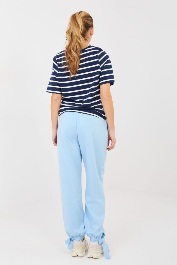 Blue Tracksuit Trousers in Pants, Trousers, Shorts with Cotton, Spandex and Viscose