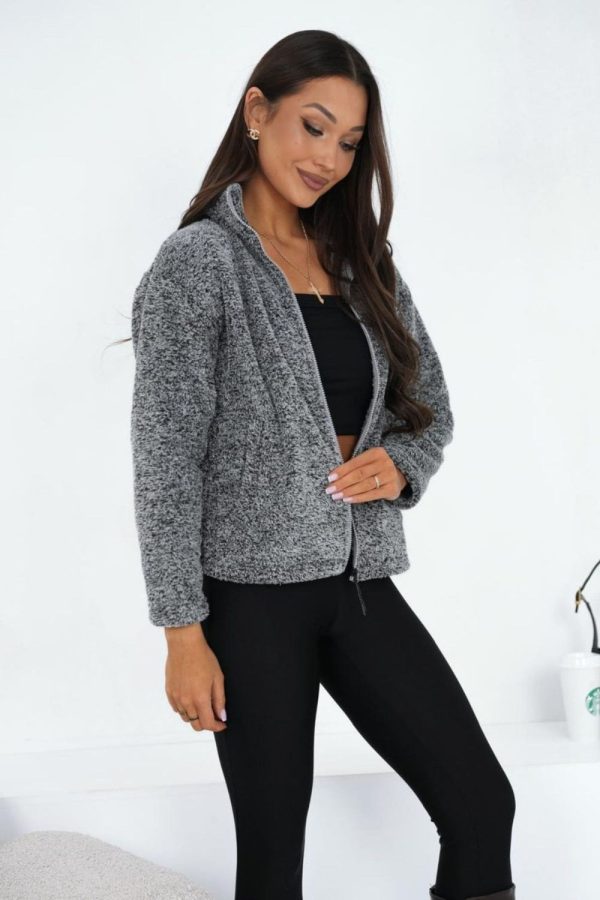 Grey Sweatshirt in Sweatshirts For Women with Polyester
