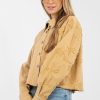 Brown Denim Jacket in Women`s Coats, Jackets with Cotton