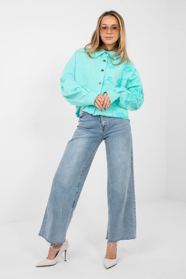 Blue Denim Jacket in Women`s Coats, Jackets with Cotton