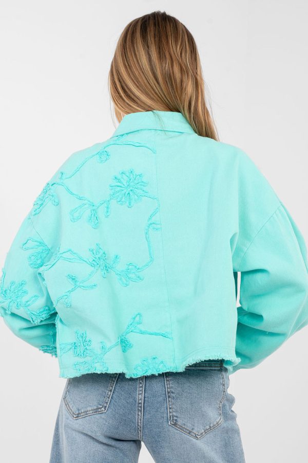 Blue Denim Jacket in Women`s Coats, Jackets with Cotton