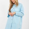 Blue Daydress in Day Dresses with Cotton and Spandex