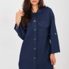 Navy Blue Daydress in Day Dresses with Cotton, Spandex and Polyester
