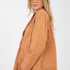 Orange Jacket in Jackets, Vests For Women with Cotton