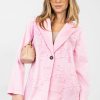 Pink Jacket in Jackets, Vests For Women with Cotton