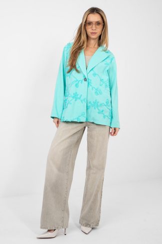 Blue Jacket in Jackets, Vests For Women with Cotton
