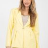 Yellow Jacket in Jackets, Vests For Women with Polyurethane and Viscose