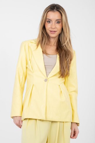 Yellow Jacket in Jackets, Vests For Women with Polyurethane and Viscose