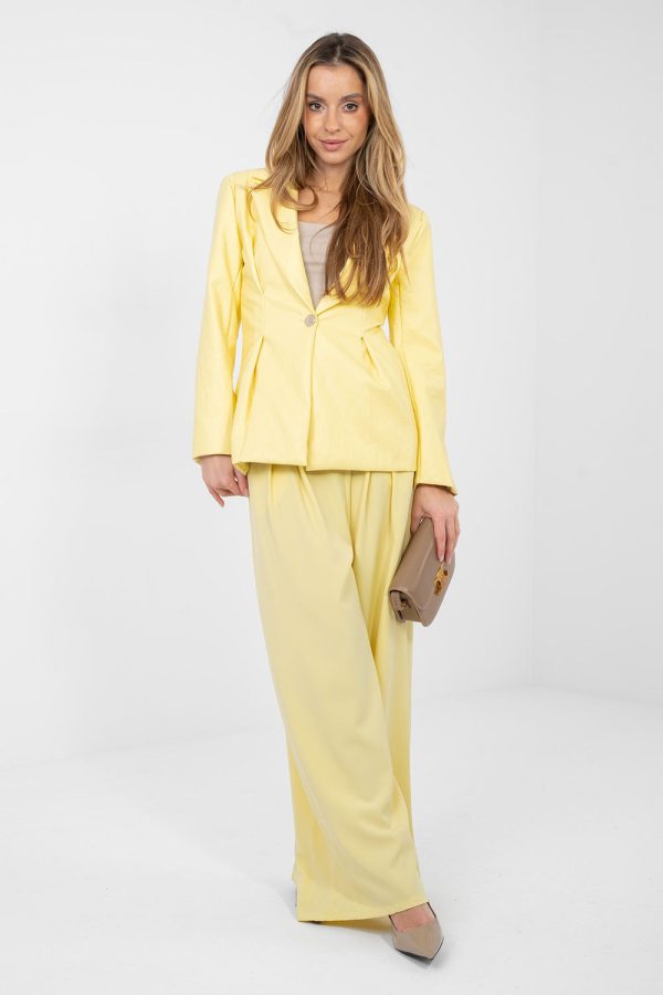 Yellow Jacket in Jackets, Vests For Women with Polyurethane and Viscose