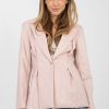 Pink Jacket in Jackets, Vests For Women with Polyurethane and Viscose