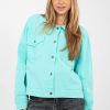 blue Denim jacket model 223815 Rue Paris