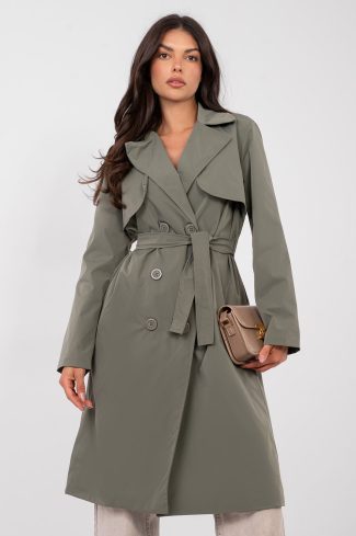 Green Coat in Women`s Coats, Jackets with Polyester