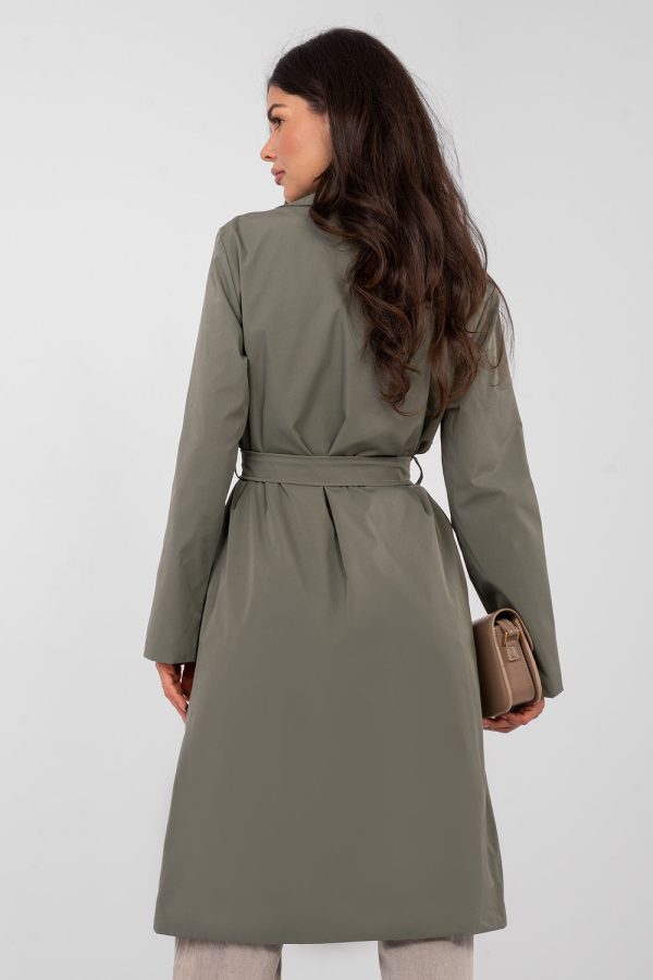 Green Coat in Women`s Coats, Jackets with Polyester