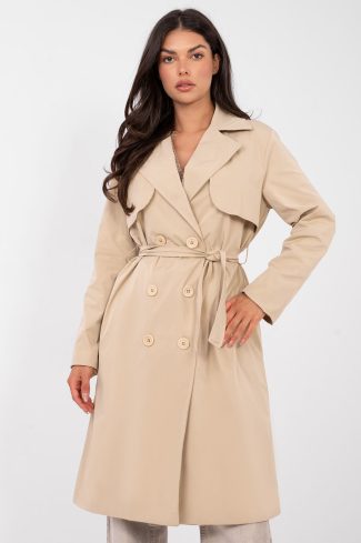 Brown Coat in Women`s Coats, Jackets with Polyester