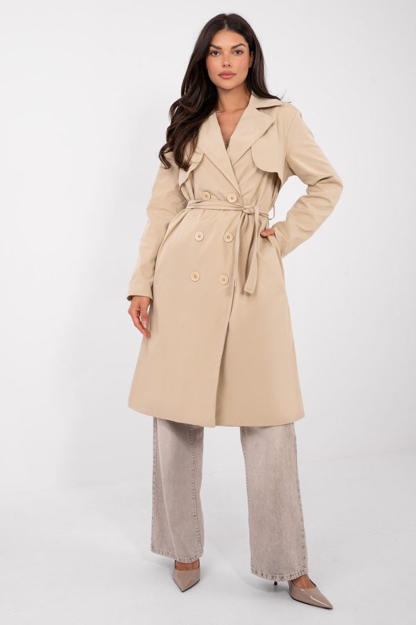 Brown Coat in Women`s Coats, Jackets with Polyester