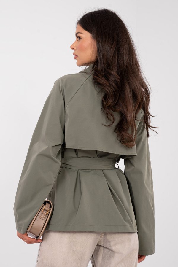 Green Coat in Women`s Coats, Jackets with Polyester