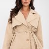 Brown Coat in Women`s Coats, Jackets with Polyester