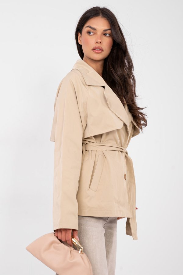 Brown Coat in Women`s Coats, Jackets with Polyester