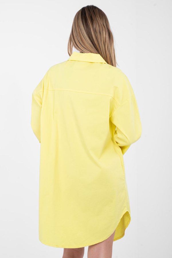 Yellow Daydress in Day Dresses with Cotton and Spandex