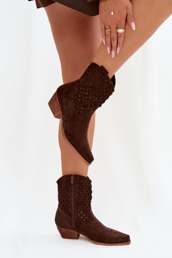 brown Heel boots model 223851 Step in style
