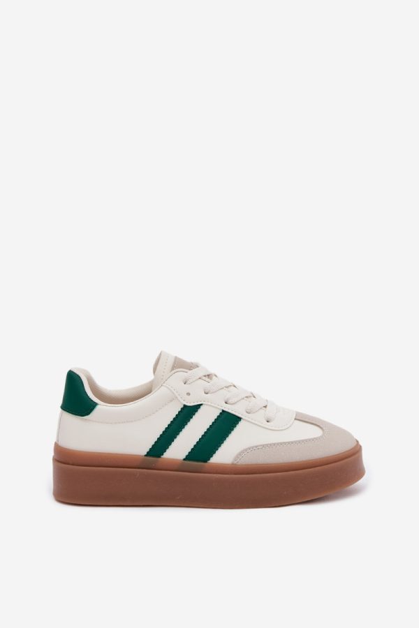 white Platform sneakers model 223876 Step in style