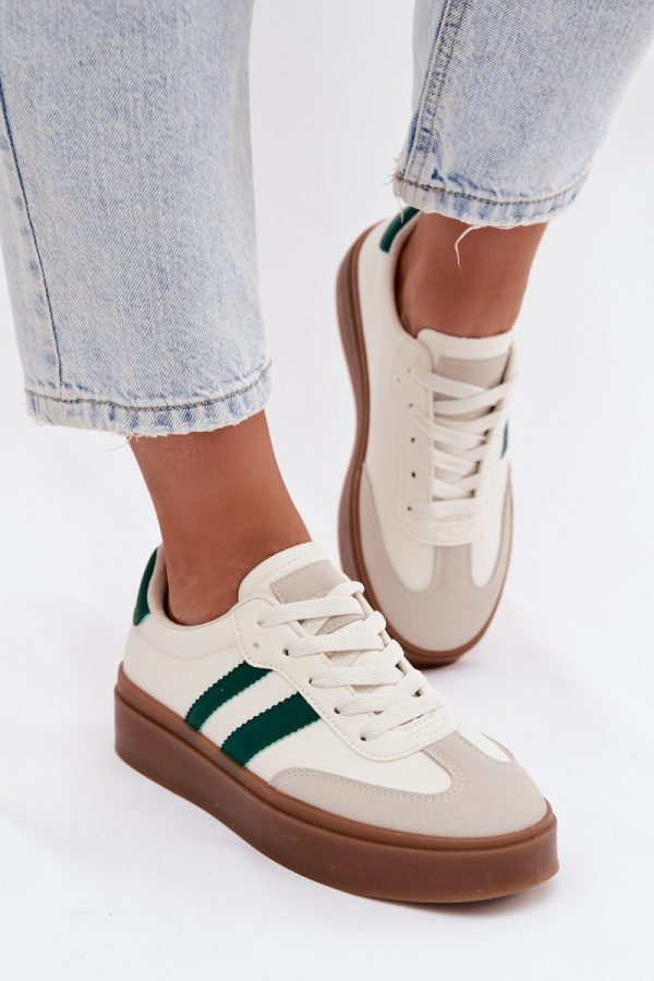 white Platform sneakers model 223876 Step in style