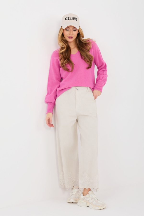 Beige Jeans in Pants, Trousers, Shorts with Cotton