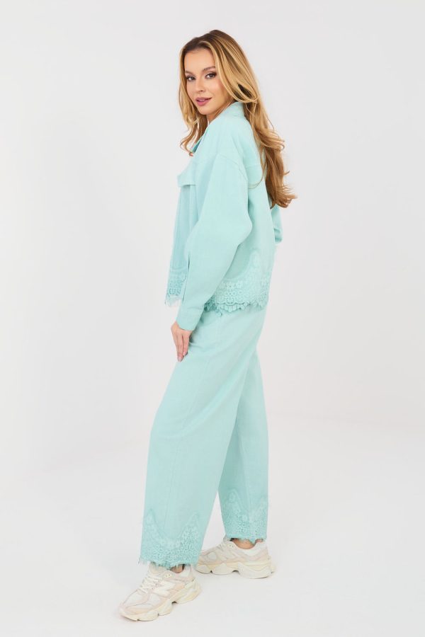 Green Jeans in Pants, Trousers, Shorts with Cotton