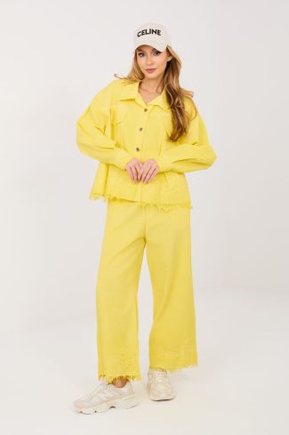 Yellow Jeans in Pants, Trousers, Shorts with Cotton