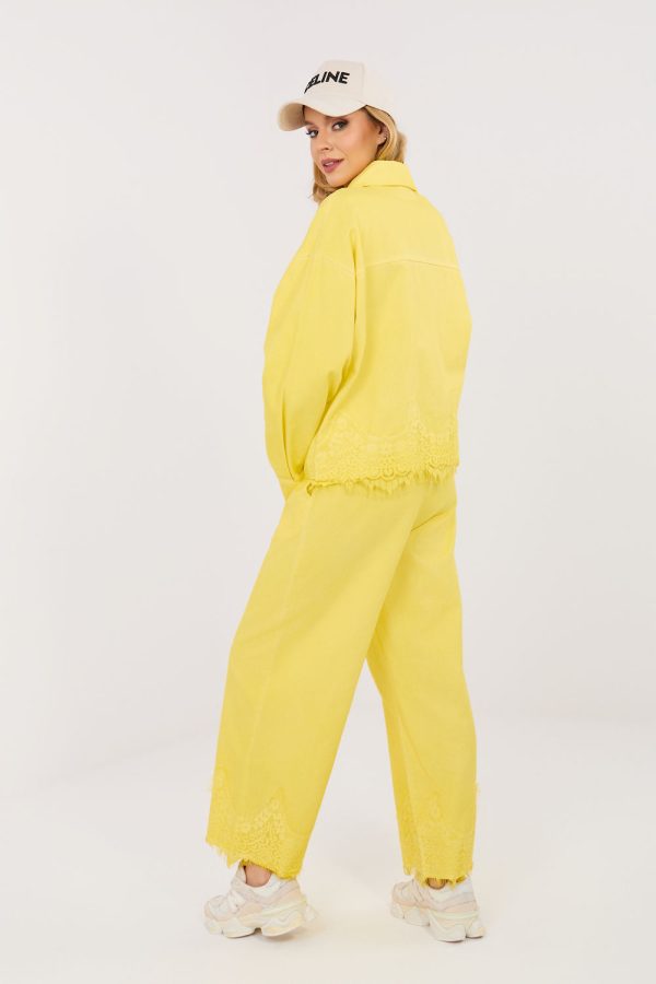 Yellow Jeans in Pants, Trousers, Shorts with Cotton