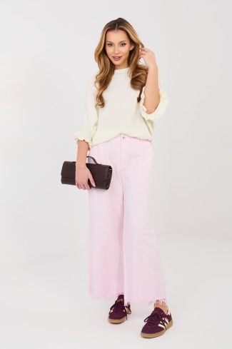 Pink Jeans in Pants, Trousers, Shorts with Cotton