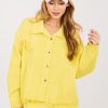 Yellow Denim Jacket in Women`s Coats, Jackets with Cotton