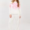Beige Set in Pants, Trousers, Shorts with Spandex, Polyester and Viscose