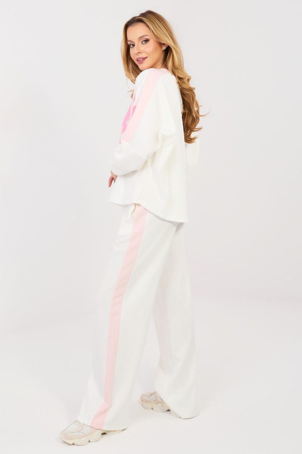 Beige Set in Pants, Trousers, Shorts with Spandex, Polyester and Viscose