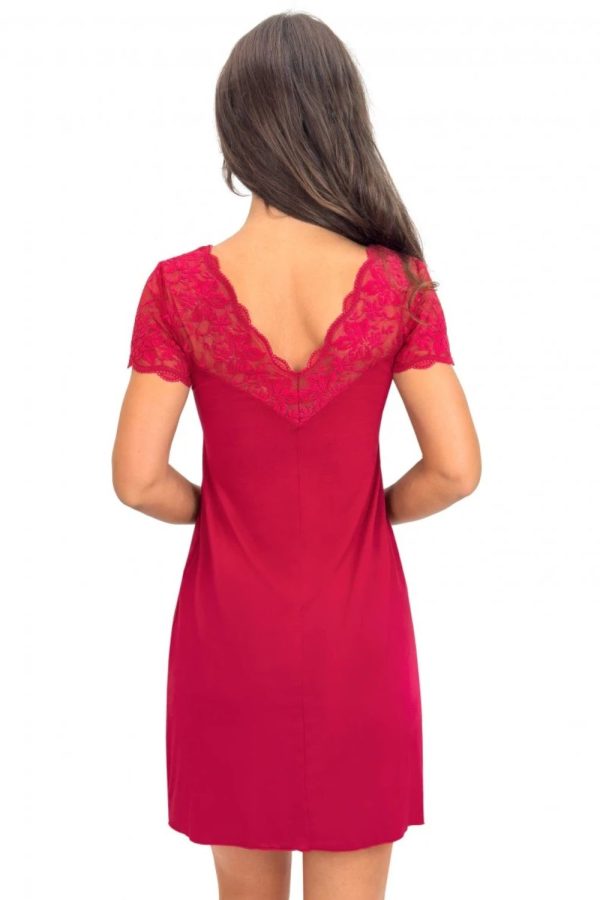 Red Nightshirt in Nightgowns, Nighties, Sleep Shirts with Spandex and Viscose