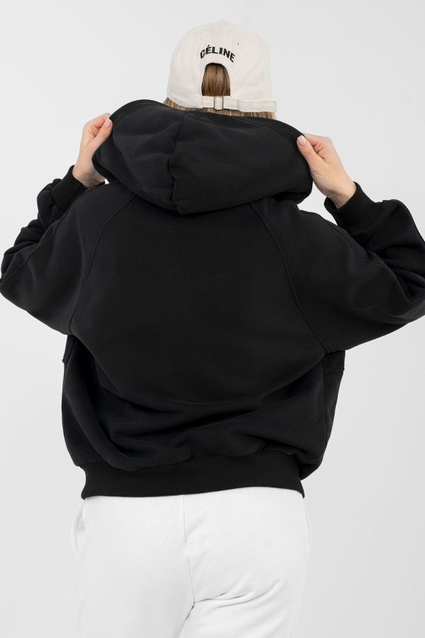 Black Sweatshirt in Sweatshirts For Women with Cotton and Polyester