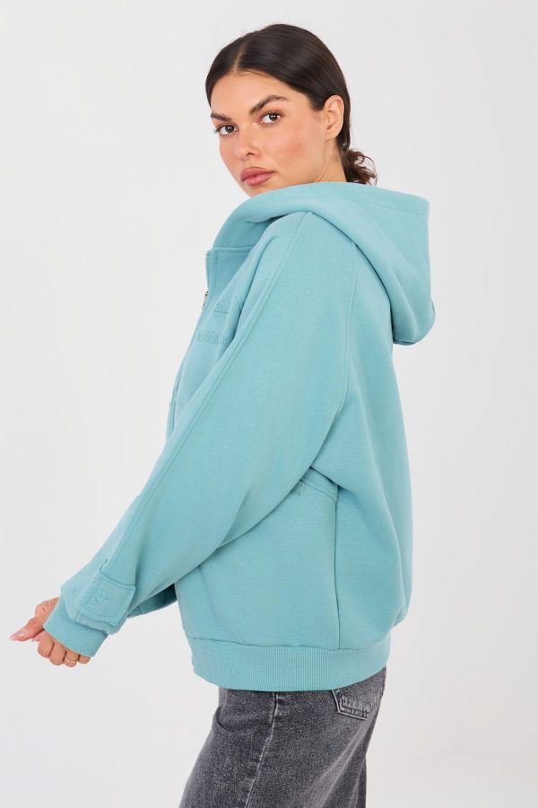 Blue Sweatshirt in Sweatshirts For Women with Cotton and Polyester
