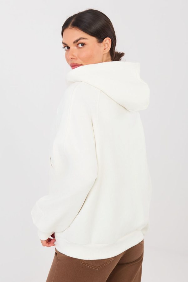 Beige Sweatshirt in Sweatshirts For Women with Cotton and Polyester